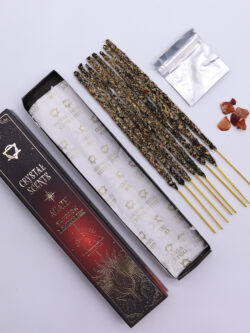 Kadzidełka Kryształowe Aromaty – Czerwony Agat i Szafran | Energia i Siła